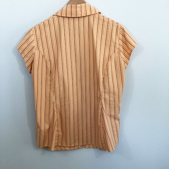 Mountain Hardwear Orange Striped Shirt Size 14 - Picture 5 of 6